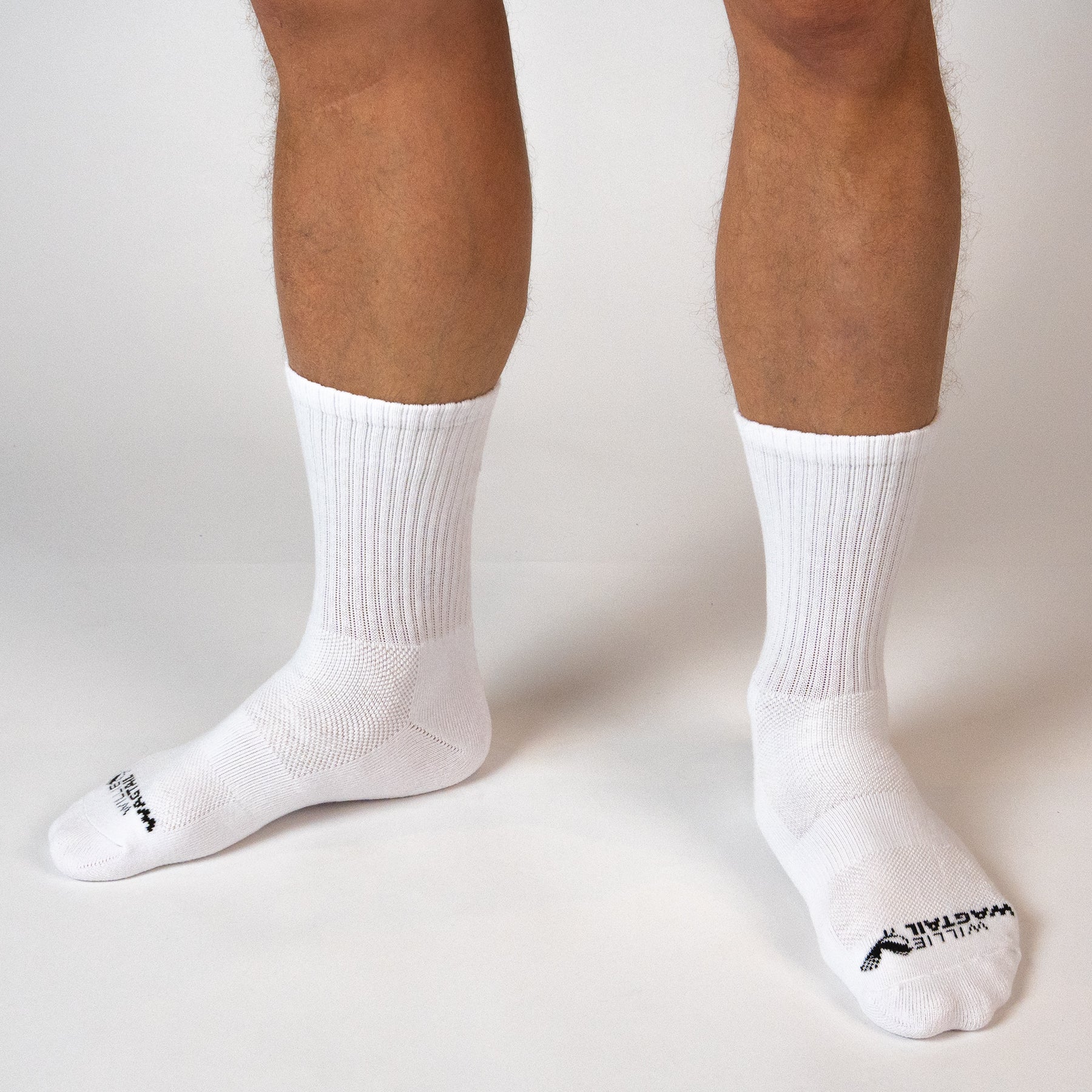 White Crew Socks