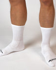 White Crew Socks