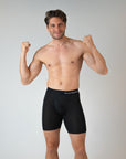 Midnight Black - Long Leg Boxer Briefs