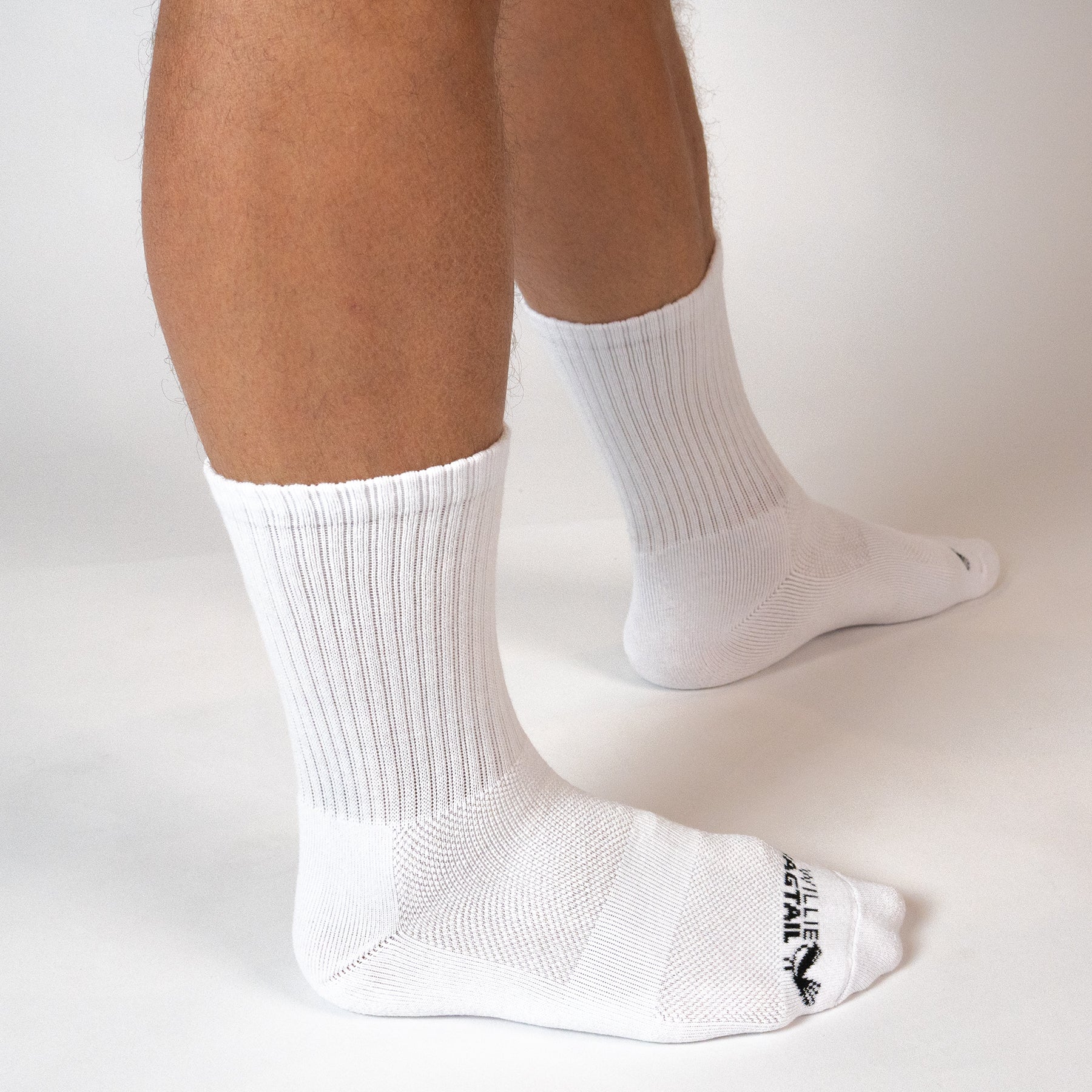 White Crew Socks