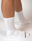 White Crew Socks