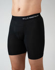 Midnight Black - Long Leg Boxer Briefs