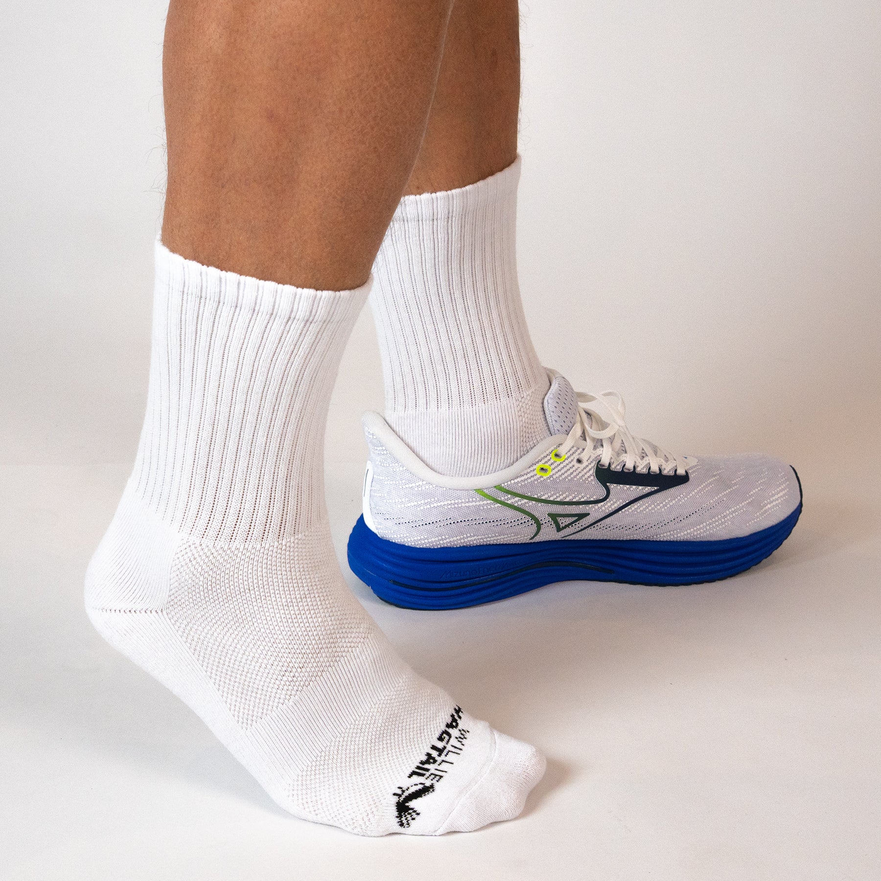 White Crew Socks
