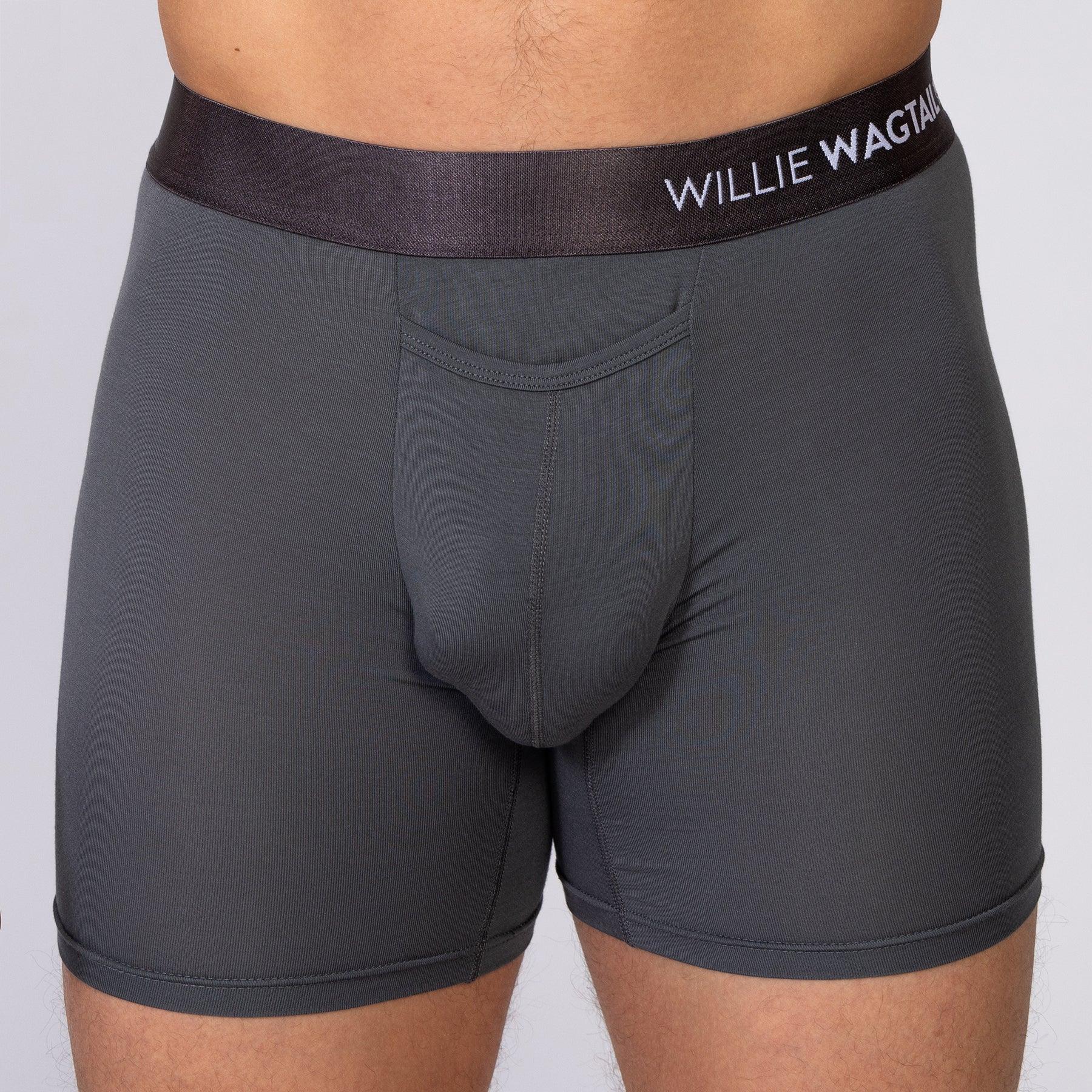 Grey Slate - Boxer Briefs - Willie Wagtail