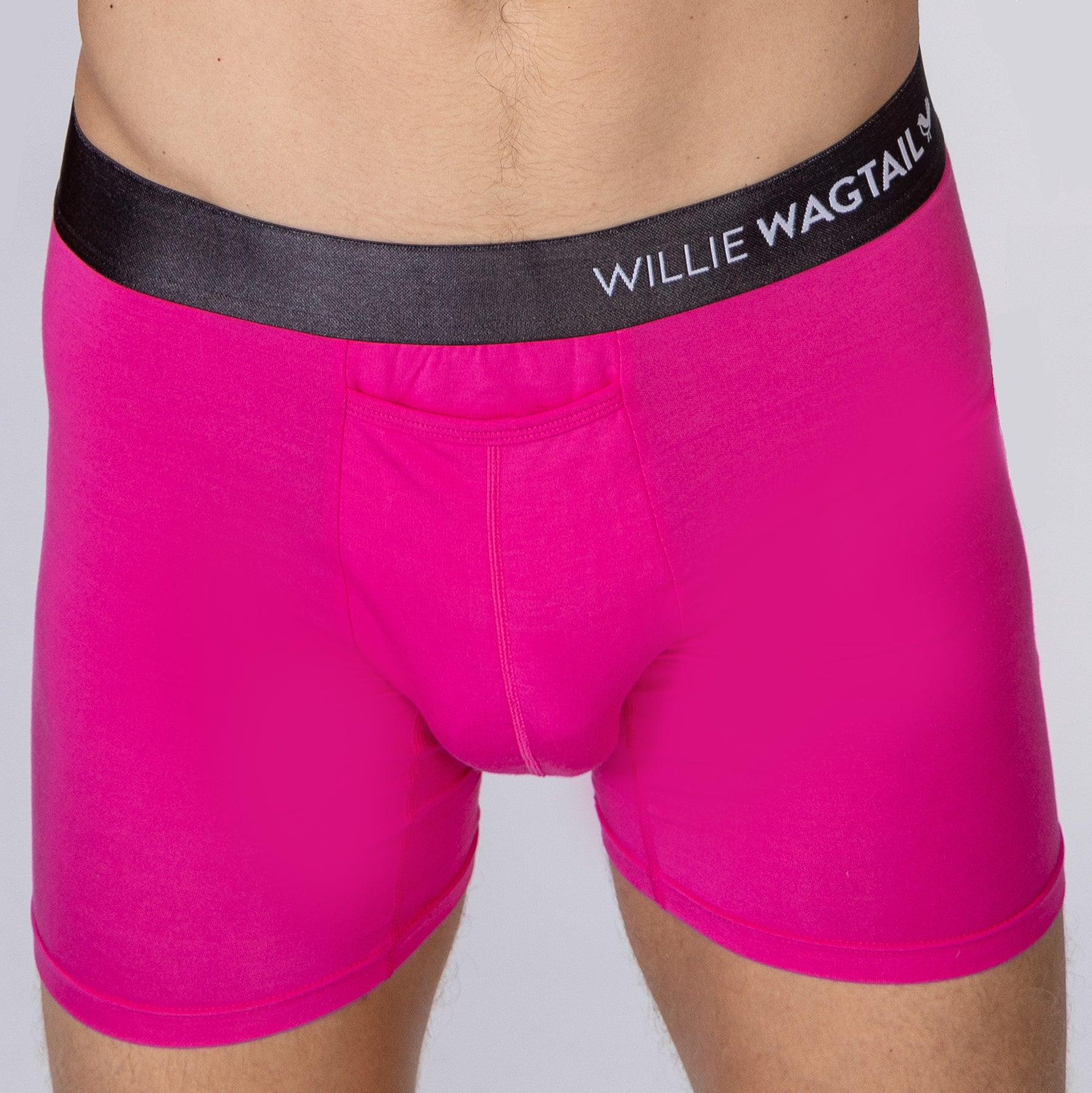 Hot Pink - Boxer Briefs - Willie Wagtail